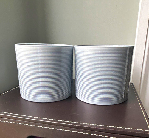 Grey ribbed textured - grey,