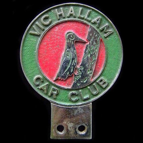 Vic hallam car - car, badge