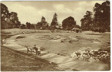 VINTAGE COLLINS B/W POSTCARD, GLOUCESTERSHIRE, PARK GARDENS, STROUD, 1941