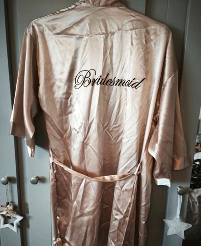 Bridesmaid robe rose gold - robe,