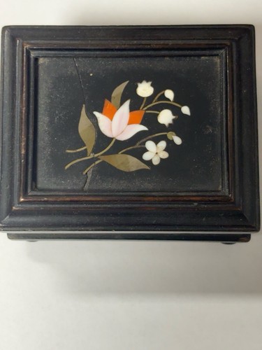 Victorian inlaid ebonised - victorian,