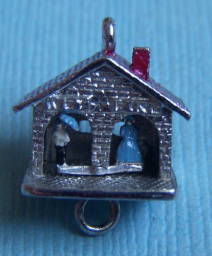 Vintage enamel movable weather