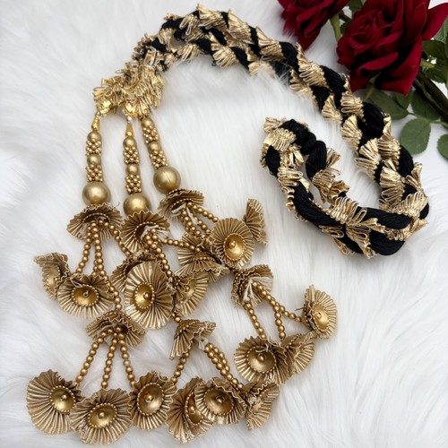 Indian hair accessory gold - hair,
