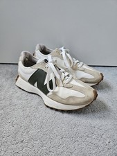 New Balance 327 Beige & Khaki Green Trainers