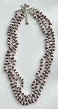 Pearl/Garnet Multi Strand