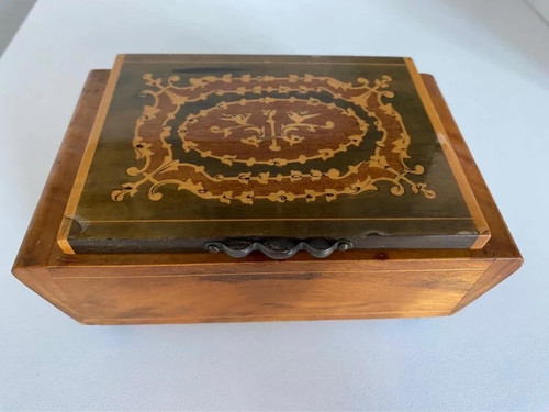 Vintage wooden marquetry