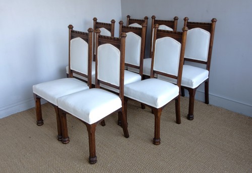 Dining chairs antique oak - dining, chairs,