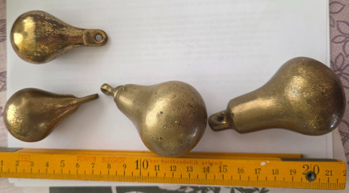 Clock weights brass - weights,