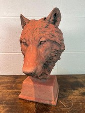 Aged Terracotta Stone Wolf's