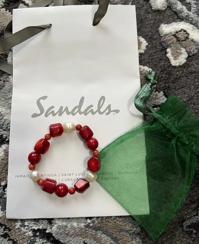 Natural reds gemstone bracelet - reds,