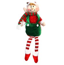 Elf Doll Stripy Red/Green