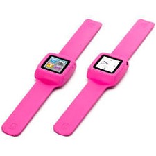 Slap Flexible Watch Style Wristband iPod Nano 6G Pink