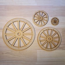 Cart Wheels Vintage Coach MDF