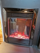 Ex Display Evonic c3 ARGENTA trim in  chrome 150MM depth electric fire