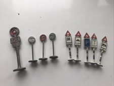 Diecast Road Signs, Dinky, Gilco And One Other Job Lot X 9