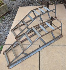 Paddy Hopkirk Heavy Duty Steel Car Ramps – Vintage Garage Workshop Tools