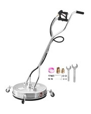 VEVOR 20" Pressure Washer Surface Cleaner 4 Wheels Dual Handle 4500 Max PSI