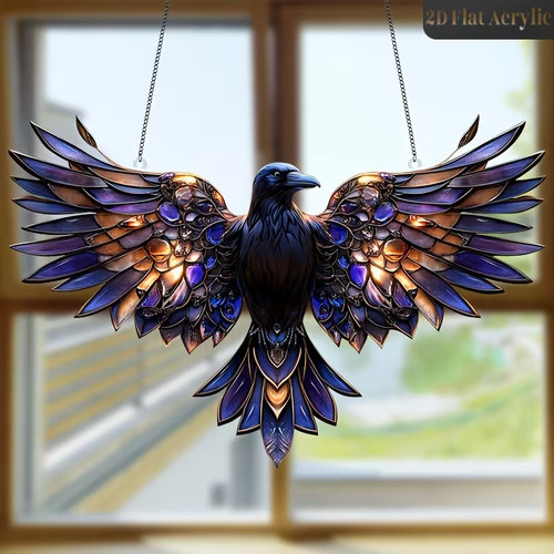 Gothic spread wing crow raven - gothic,