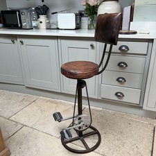 Retro Recycled Bar Stool with