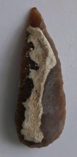 Neolithic flint leaf - flint, leaf-shaped