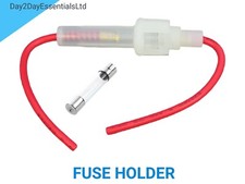 1x Glass Fuse Holder Inline