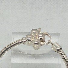 Lovelinks 21cm Silver Flower Clasp 925 Sterling Silver Bracelet