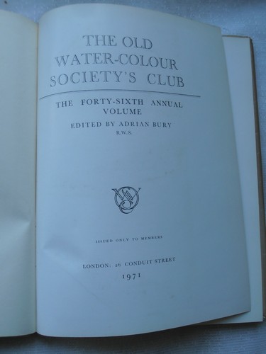 Old watercolour society club - watercolour,