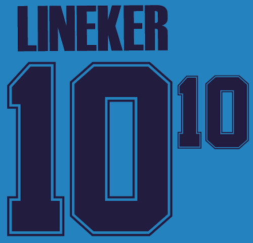 Lineker nameset for - lineker, england