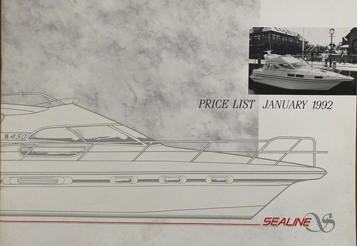 Sealine 1992 price list - , inc