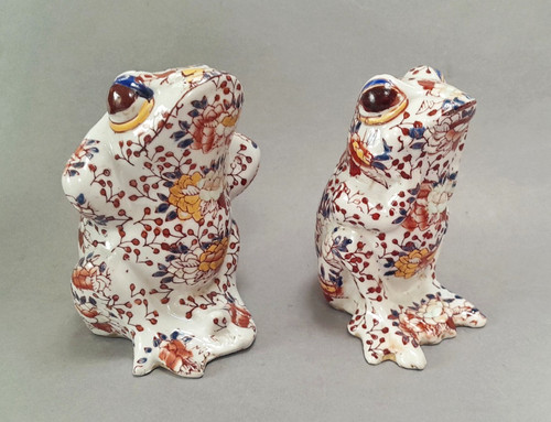 Antique pair chinese imari - pair,