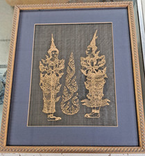 Vintage Thai Hand Painted Art
