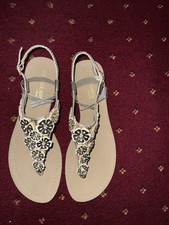 Ladies Pretty Gold Flat Shoes By Dune New Size 7 And Boxed