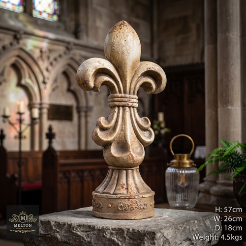 Fleur lis rustic finish - rustic,