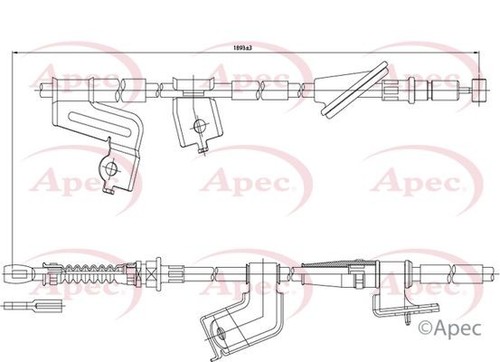 Apec rear right brake - apec,