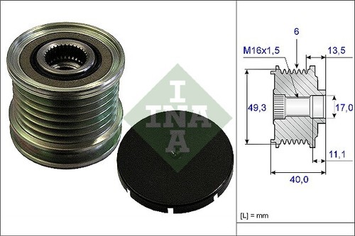 New alternator freewheel - alternator,