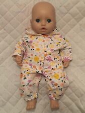 Dolls Clothes for 43cm Baby Annabell - Tutti Frutti Hooded Jogging Suit