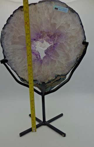 Large amethyst crystal slice - large,