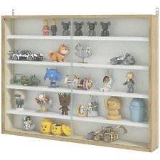 Wall Glass Display Cabinet Models Vitrine Collectors Storage Box 5 Shelves Unit