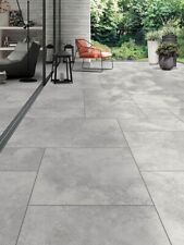 Grey Limestone Smoke Porcelain Paving Tiles Slabs Patio  |600x900x20mm | Premium