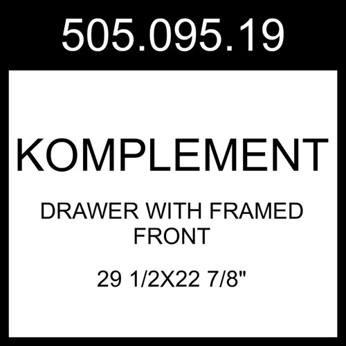Ikea komplement drawer with - ikea,