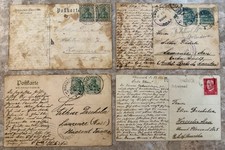 6x Antique German Postcards