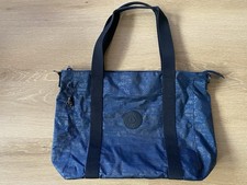 Kipling Blue Silver Large Tote