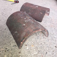 Reclaim Red Half Round Roof Coping Ridge Tile 12 ins Leicester Grade II 40 avail