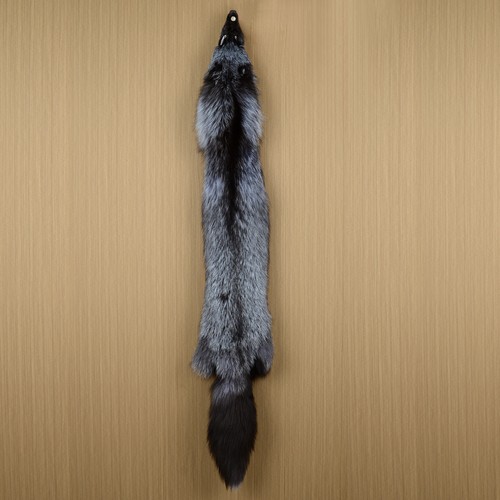 Genuine silver fox - silver, fur
