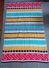 Vintage 70s Striped Hand Towel