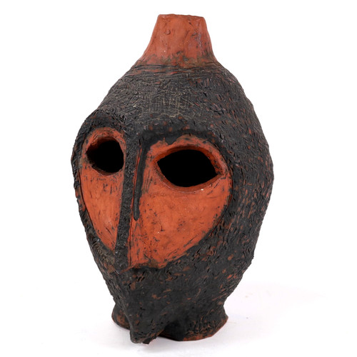 Tribal studio pottery vase - tribal,