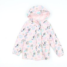 Tu Girls Pink Bluey Waterproof
