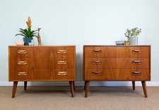 Pair of Refinished Vintage Mid