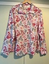 SEASALT UK 22 Larissa Shirt. Inked Seaweed Chalk, Organic Cotton, Long Sleeves.