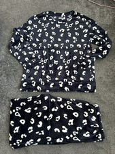 Ladies Fluffy Pyjamas Set Size